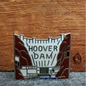 Vintage Travel‎ Pin - Hoover Dam Lapel MAFCO Souvenir 1990s Vintage Nevada USA